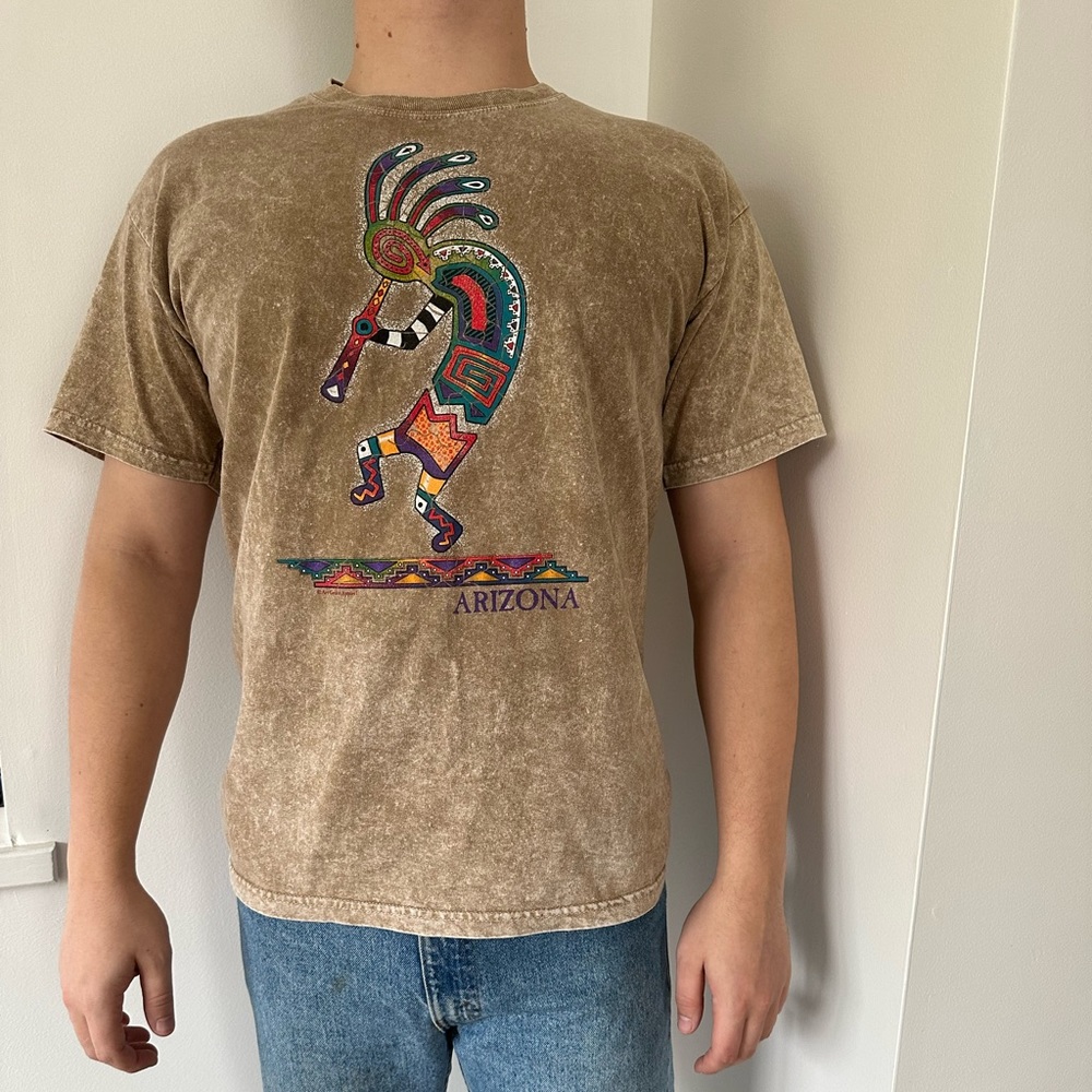 Vintage Arizona Kokopelli Aztec shirt